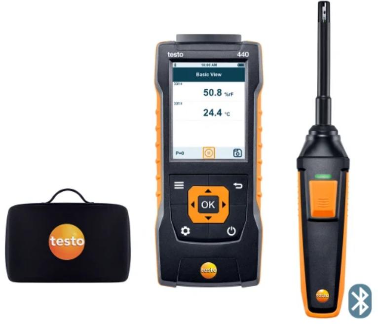 Digital Thermoscan testo 440 CO₂ kit with BT
