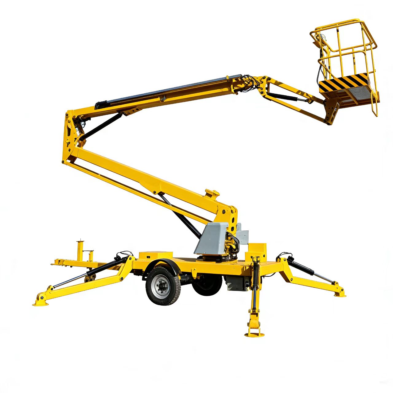 Trailer mounted boom lift