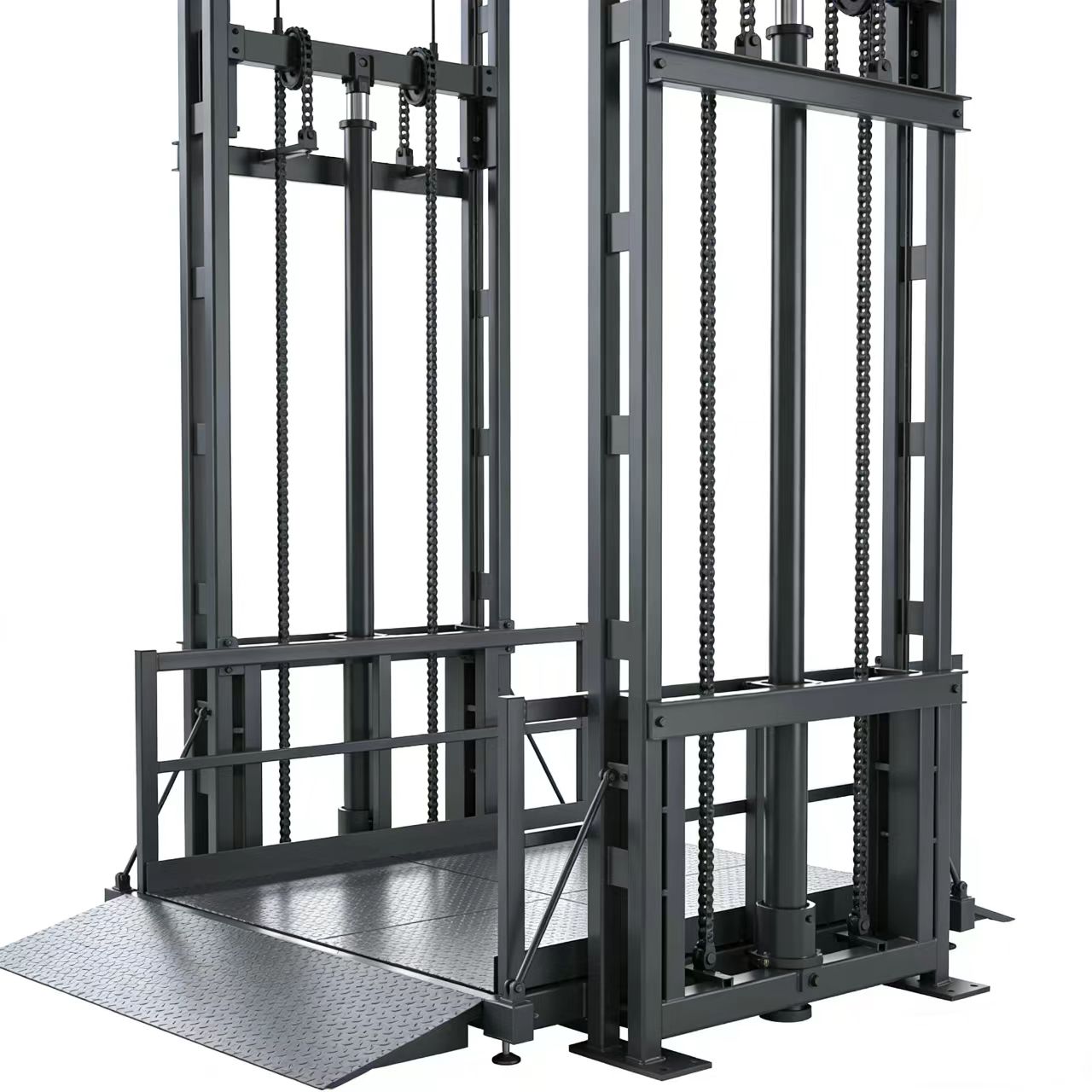 Vertical Lead Rail Lift Platform