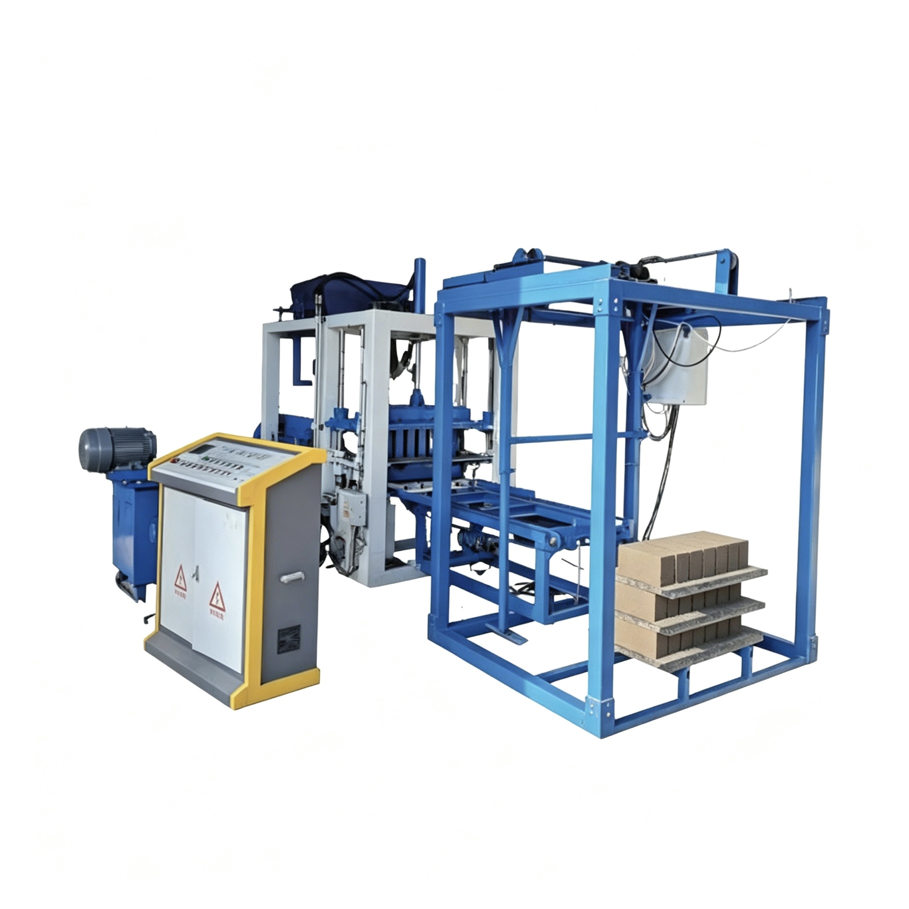 Fully automatic brick-making machine