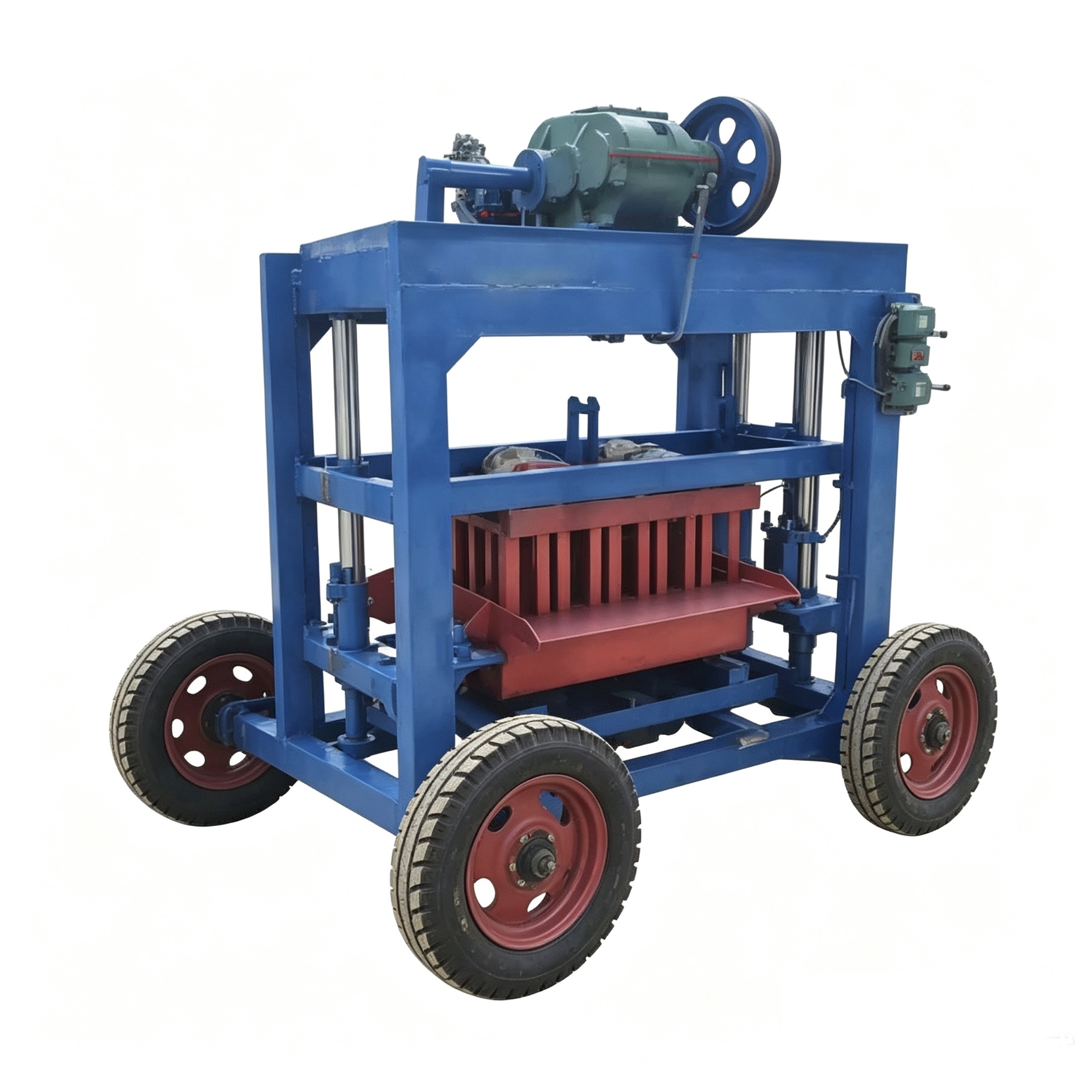 Semi-automatic brick making machine